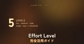 Claude Code Effort Level 完全活用ガイド 2026 — low/medium/high/xhigh/max の使い分けとモデル別実測