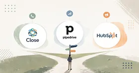 Close CRM vs Pipedrive vs HubSpot——スタートアップの営業ステージ別にCRMを選ぶ方法 2026