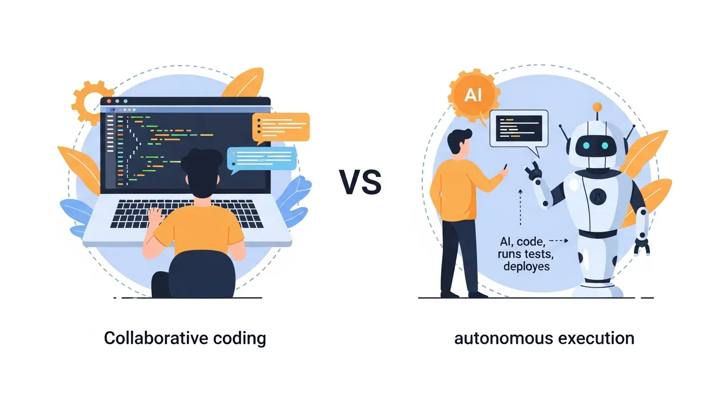CursorのCollaborative codingとClaude Codeの自律実行アプローチの違い