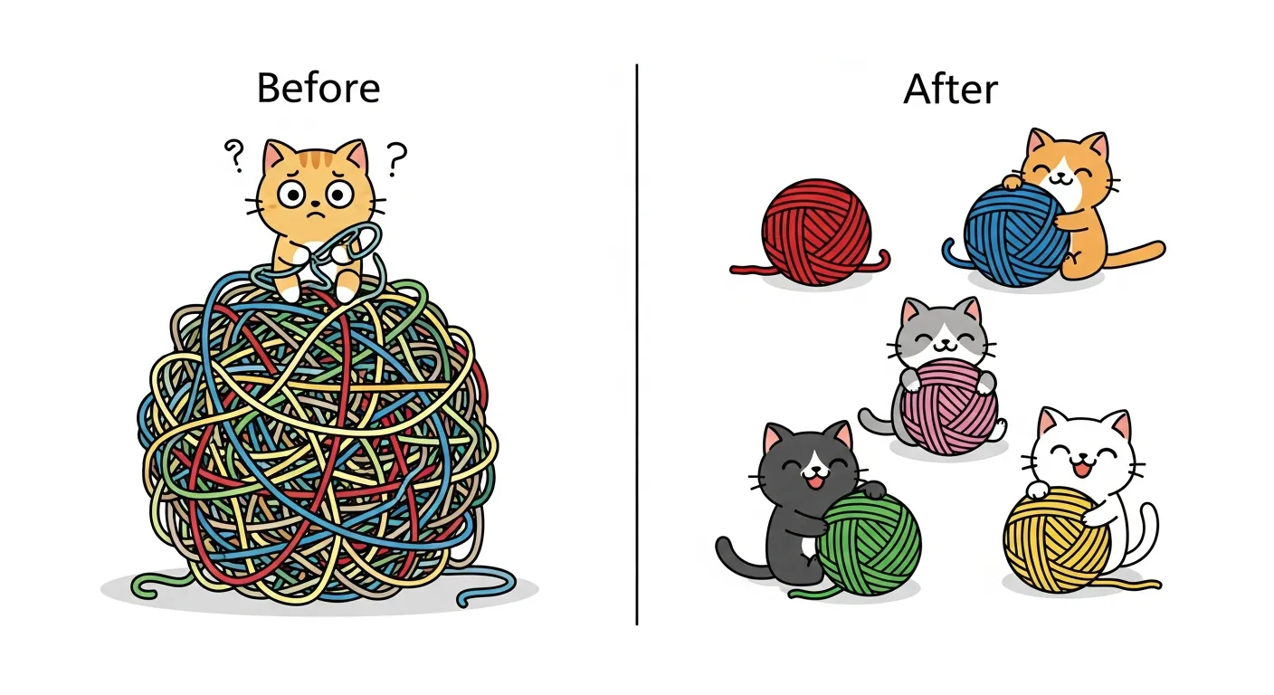 プロンプト分割のBefore/After