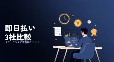 フリーランスエンジニアの資金繰り完全ガイド — 即日ファクタリング3社比較と「本当のコスト」